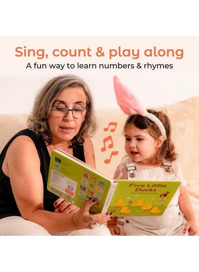 Cali's Books Cali's Books Five Little Ducks Nursery Rhymes Book for Toddlers | Sound Books for Toddlers 1-3 | Musical Book with Sound Button and 6 Songs  - Image 3