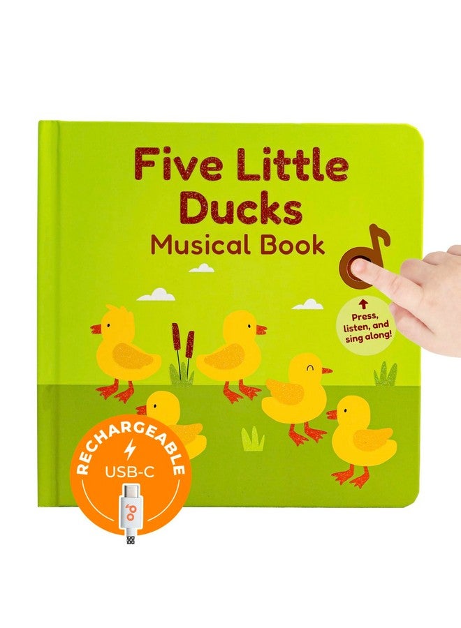 Cali's Books Cali's Books Five Little Ducks Nursery Rhymes Book for Toddlers | Sound Books for Toddlers 1-3 | Musical Book with Sound Button and 6 Songs  - Image 1