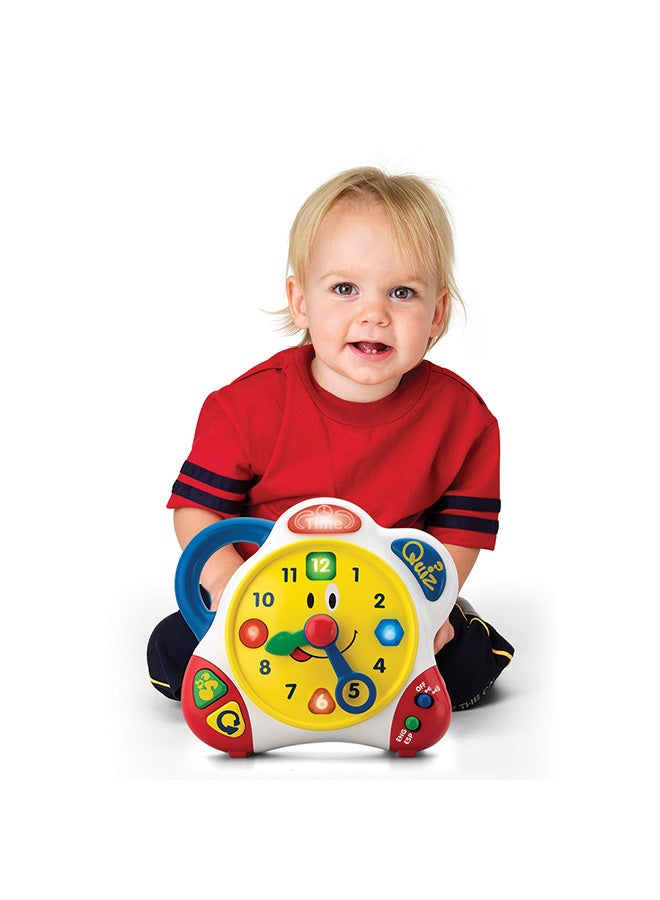 Happy Kids ساعة التعلم الثنائية اللغة للأطفال، لعبة إلكترونية تفاعلية، تطوير حسي، متينة، 19.06 × 5 × 18.5 سم، 24 شهرًا+ - متعددة الألوان - Image 3