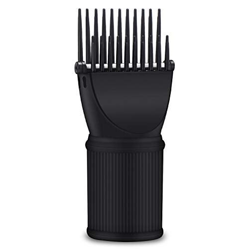 Segbeauty Blow Dryer Comb Attachment Black Brush Attachments for Hair Dryer Concentrator Nozzle 169176in and 212in Pro Hairdressing Styling Salon Tool to Straighten Detangle Curly Natural Hair - Image 1