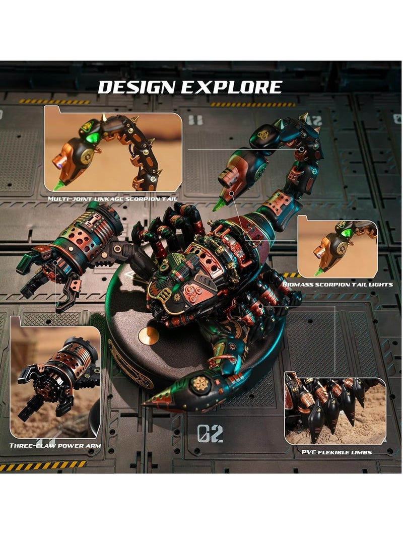 Robotime - ROKR Emperor Scorpion Model DIY 3D Puzzle MI04,3D Wooden Puzzles for Adults/Teens, Creative Home Decor, Unique Gift for Craft Hobby Adults/Teens - Image 1