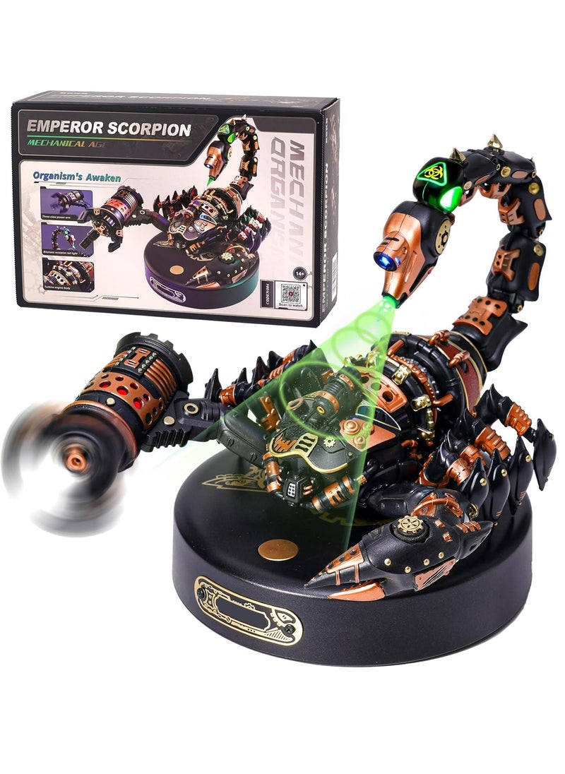 Robotime - ROKR Emperor Scorpion Model DIY 3D Puzzle MI04,3D Wooden Puzzles for Adults/Teens, Creative Home Decor, Unique Gift for Craft Hobby Adults/Teens - Image 1