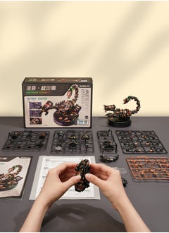Robotime ROKR Emperor Scorpion Model DIY 3D Puzzle MI04,3D Wooden Puzzles for Adults/Teens, Creative Home Decor, Unique Gift for Craft Hobby Adults/Teens  - Image 3