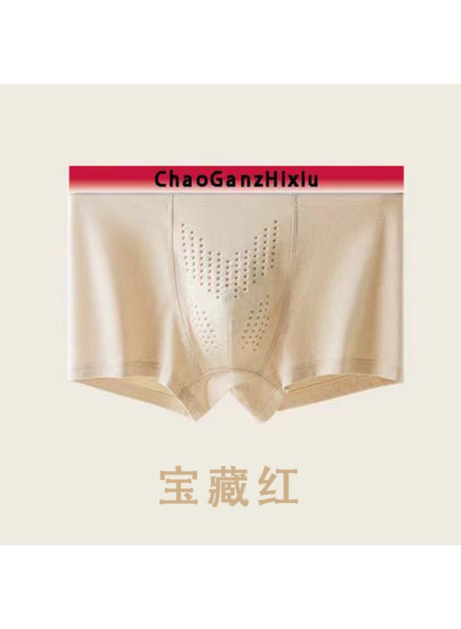 [cordyceps Care] Pants Selected Natural Cotton Underwear Men's Boxer Briefs 10a Cotton Healthy Massage Negative Ions