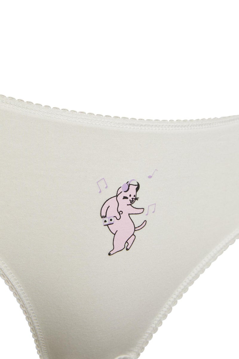 DeFacto Woman Fall in Love 3 Pack Slip Panties - Image 4