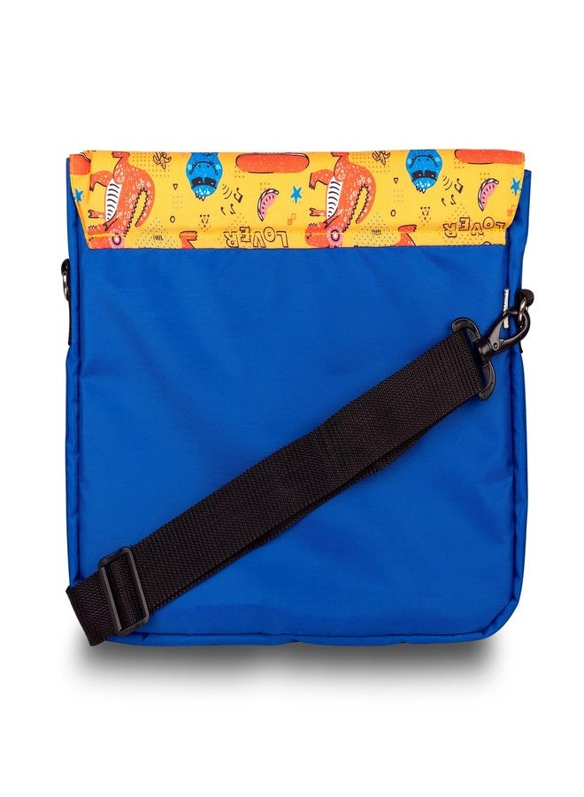 Echo Boomers Yellow School Tuition Messenger Sling Bag fits upto 13-14" Laptop/Macbook, Detachable Shoulder Strap, Waterproof, Shockproof, Carry Handle with Spacious Pockets, For Kids - Image 3