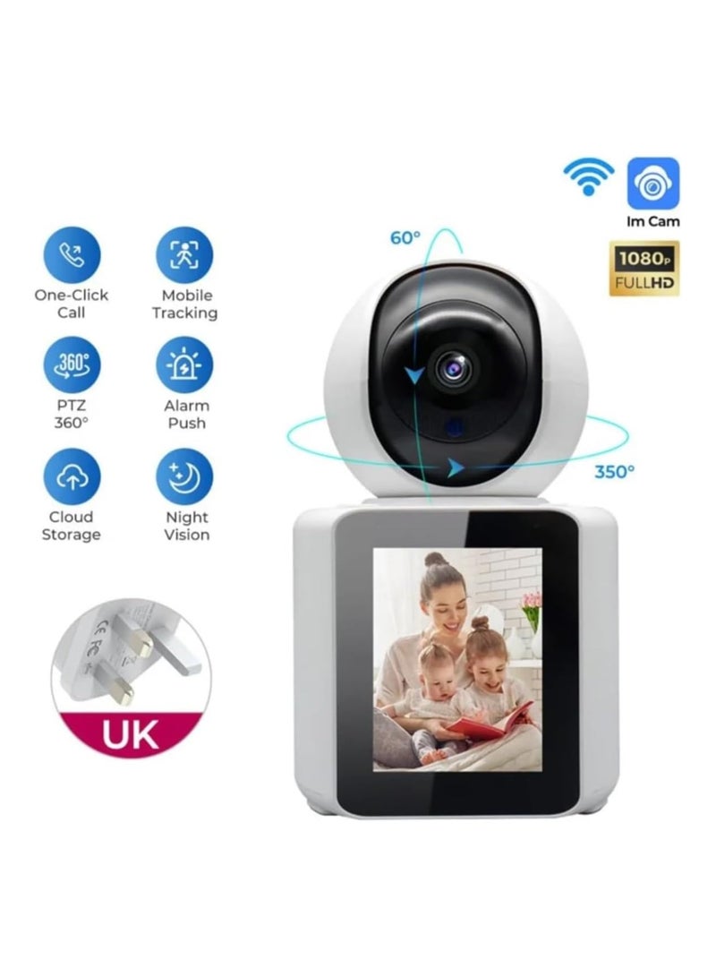 Generic Full HD Camera with AI Auto Tracking & HD Display. camera, camera for home, baby monitor, Ideal Baby Monitor/Pet Camera. Smart Wifi Camera with Night Vision, Motion Detection, Two-Way Video Calling  - Image 2