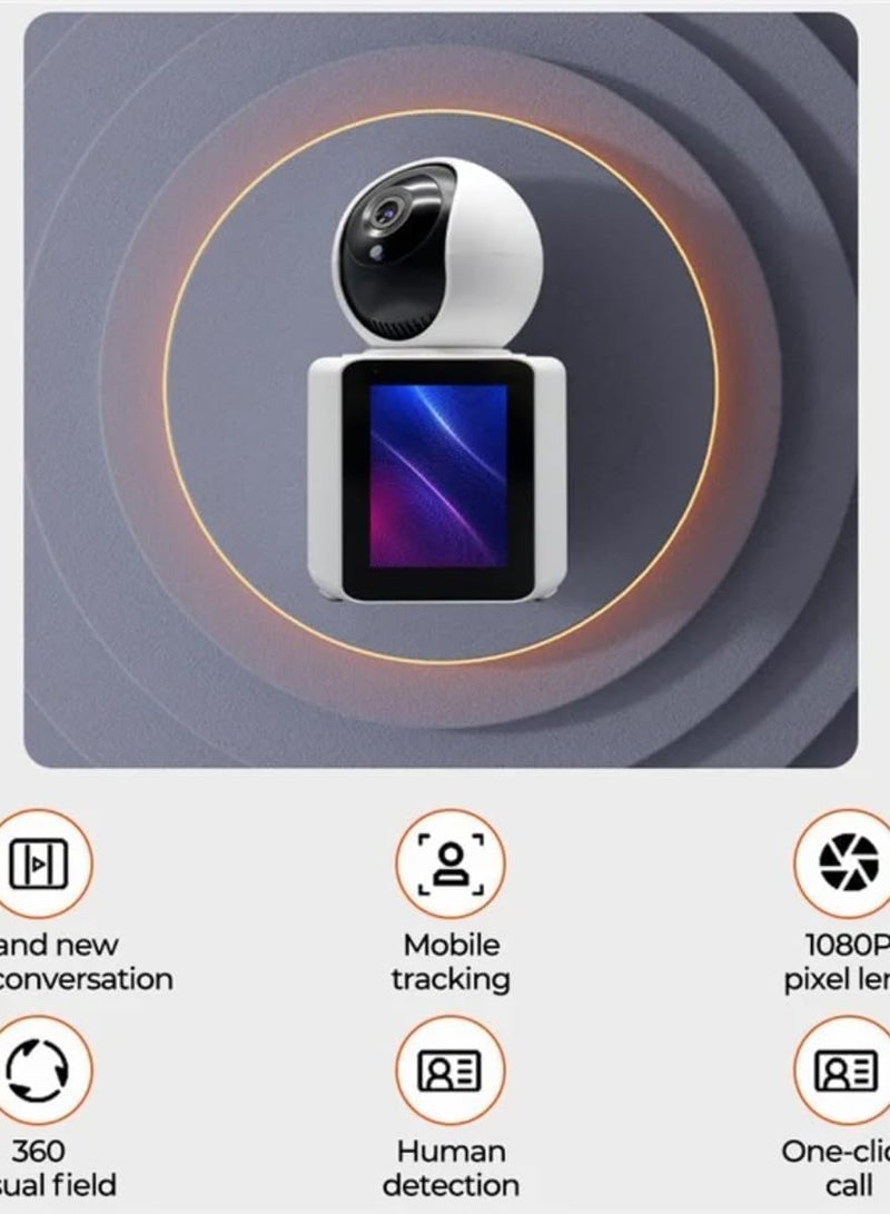 Generic Full HD Camera with AI Auto Tracking & HD Display. camera, camera for home, baby monitor, Ideal Baby Monitor/Pet Camera. Smart Wifi Camera with Night Vision, Motion Detection, Two-Way Video Calling  - Image 4