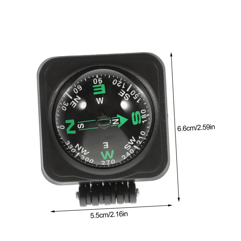 Adjustable Car Dashboard Compass Portable for Road Hiking and Boating Outdoor Use - Image 3
