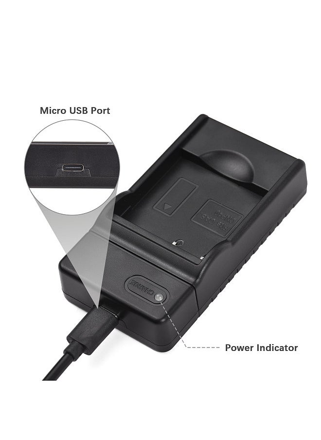 Generic - NP-40 Battery Charger with LED Indicator Type-C Port & USB Cable Replacement for Casio EX-Z400/EX-FC100/EX-FC150/EX-P505/EX-P600/EX-P700/Zoom EX-Z100/EX-Z1000/EX-Z1050/EX-Z700/EX-Z750/EX-Z850 - Image 1