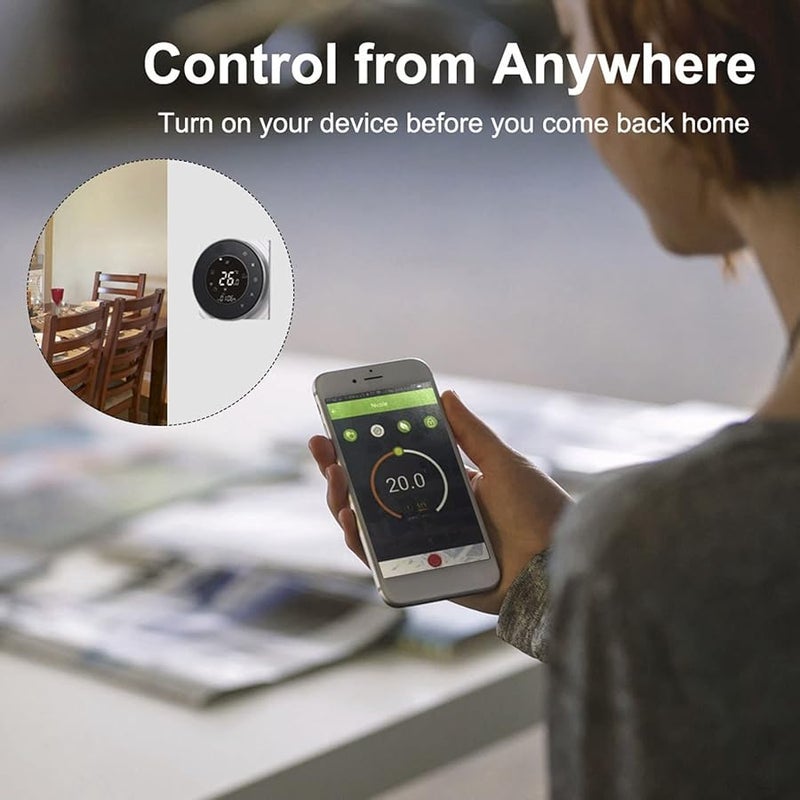 Floor Heating Thermostat Voice Control LCD Remote Access 95 240VAC Home Temperature Management - Image 5