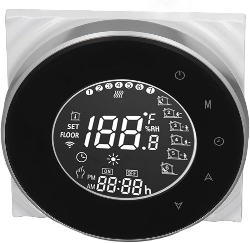Floor Heating Thermostat Voice Control LCD Remote Access 95 240VAC Home Temperature Management - Image 1