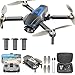 PLEGBLE Drones with Camera for Adults 4K Brushless Motor Drone for Kids Beginners FPV Foldable RC Quadcopter with 3 Batteries 45 Mins Long Flight Time BeyondRange Loss Alert Toys Gifts for Men Boys - Image 3