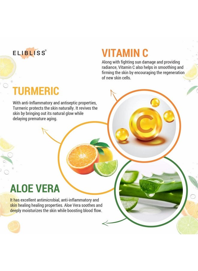 ELIBLISS Vitamin C Face Wash For Face Brightening, Clean & Glowing Skin Toxin, Sls And Paraben Free Pack Of 2  - Image 4