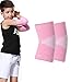 Luwint Kids Knit Elbow Brace Support Compression Arm Protection Sleeves for Volleyball Weightlifting Tennis Tendonitis 1 Pair Pink Medium - Image 1