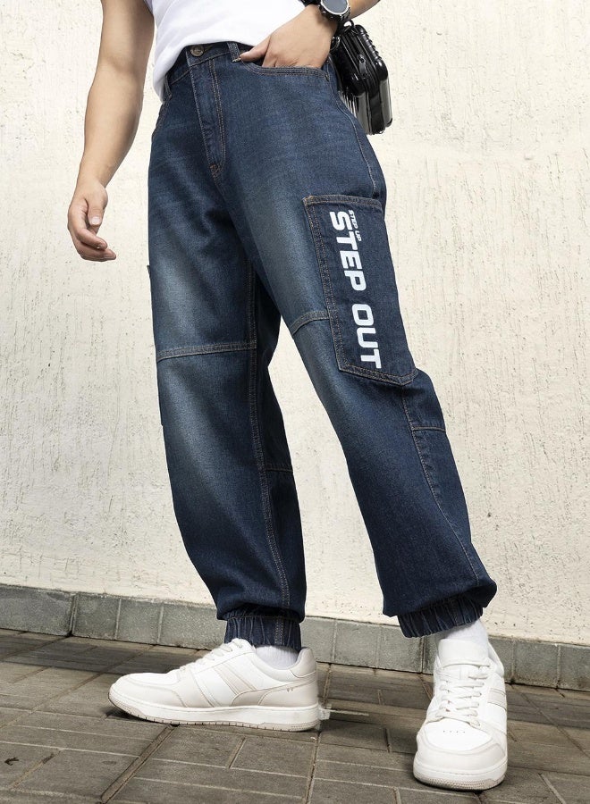 Hubberholme Men Indigo Jeans - Baggy Loose Fit for Relaxed Style  - Image 5
