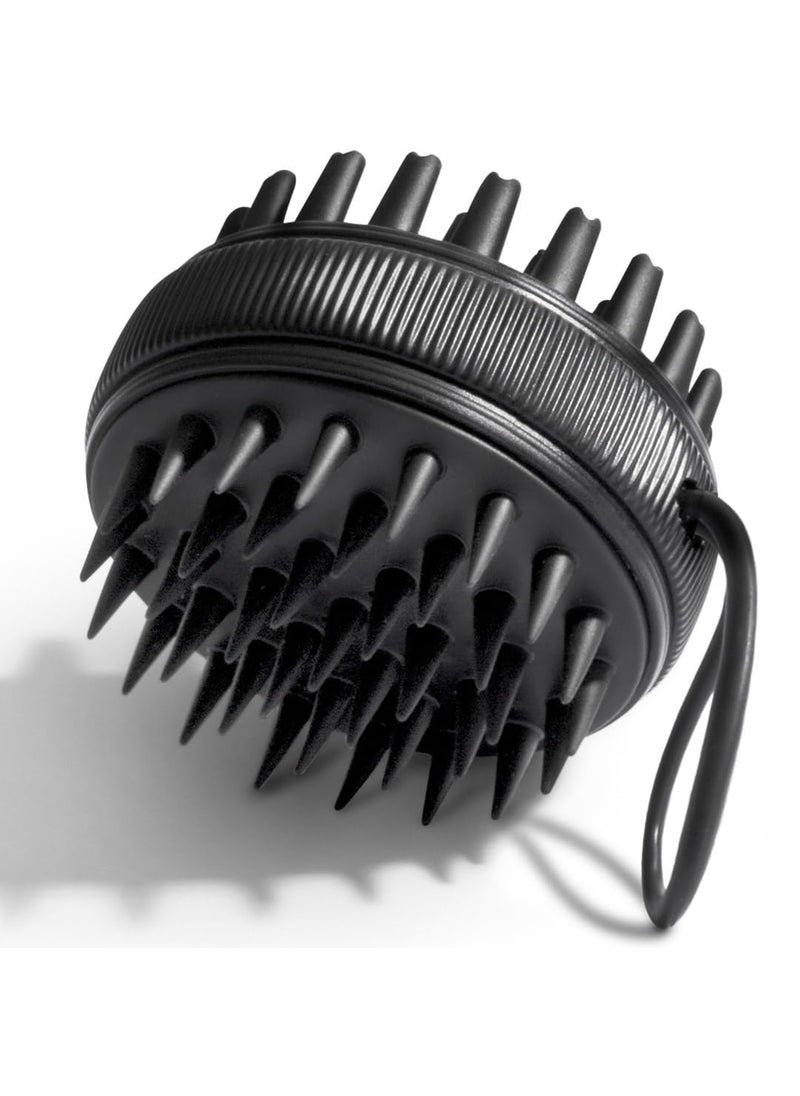 Fancii Fancii Hair Scalp Massager Shampoo Brush for Wet  Dry Hair Scalp Scrubber Exfoliator for Dandruff Removal  Hair Growth Shower Head Brush for All Hair Types Soft Silicone Black 