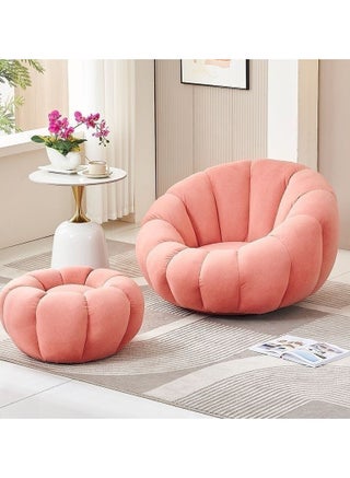 Simple Modern Accent Chair, Single Sofa, Cute Lazy Sofa, Tatami Design, Pumpkin Chair, Recliner Chair, Leisure Balcony Compact Furniture for Living Room Bedroom Home - pzsku/Z0556D0E66DD7B89876C0Z/45/_/1730255432/ecdb830b-ac3b-4088-ba7c-9d2ebc244e7f