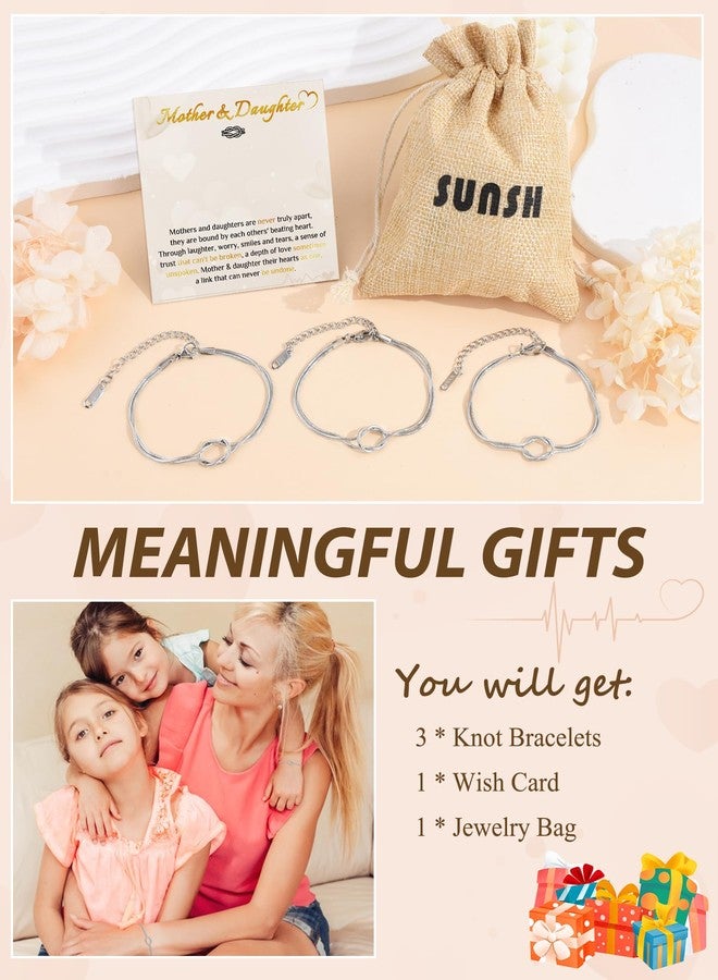 SUNSH Mother Daughter Bracelet for Women, Matching Bracelets Mother Daughter Gifts for Mom Daughters Gifts from Mom, Birthday Graduation Mothers Day Gift for Women Cadeau Mere Meaningful Gift Ideas 3 - Image 5