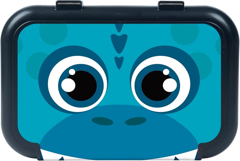 Zipit Recycled Plastic Pencil Box for Boys, Large Capacity Pencil Case for School, Durable Stationery Organizer Box, Dino - Image 2