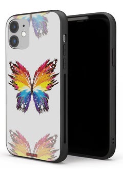 Apple iPhone 11 Protective Case Digital Art Simple Background Minimalism Butterfly
