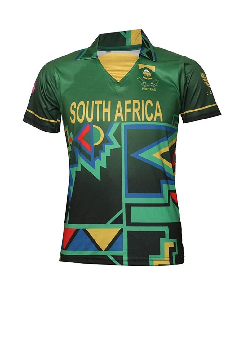 Generic - South Africa Cricket Jersey World Cup 2021 Supporter All Cricket Team Uniform - Image 1