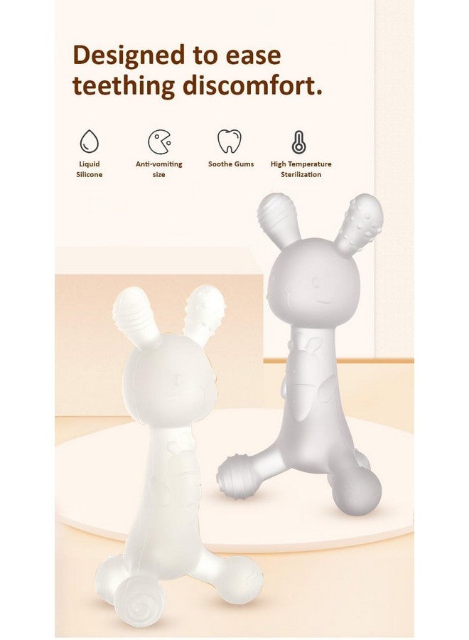StarAndDaisy Soft Silicone Teether for 6 to 12 Months with Storage Case, Teether for Baby with Natural Organic Freezer Safe for Infants and Toddlers, Silicone Baby Teethers.