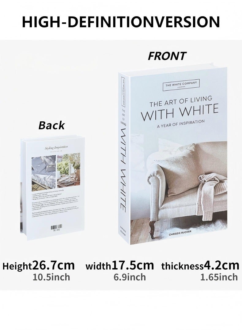 In Air Decorative Books for Home Decor,Set of 3 Stylish Fake Books of Room Books Decor Aesthetic,for Coffee Table Decor,Living Room, Table, Shelf Decor,Modern Hardcover Stacked Display Books - Image 3