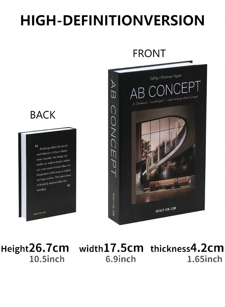 In Air Decorative Books for Home Decor,Set of 3 Stylish Fake Books of Room Books Decor Aesthetic,for Coffee Table Decor,Living Room, Table, Shelf Decor,Modern Hardcover Stacked Display Books - Image 4