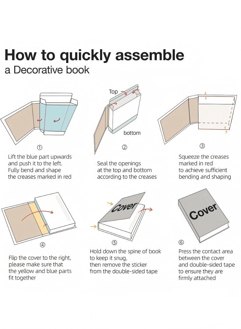 In Air Decorative Books for Home Decor,Set of 3 Stylish Fake Books of Room Books Decor Aesthetic,for Coffee Table Decor,Living Room, Table, Shelf Decor,Modern Hardcover Stacked Display Books - Image 5