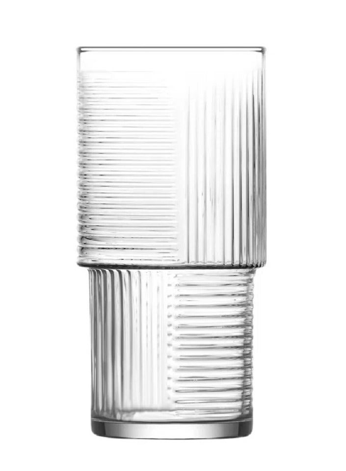 LAV 3-Piece Helen Long Drink Tumbler Set – 515 ml – Clear Glasses for Water, Juice, Cocktails & Cold Beverages - Image 2