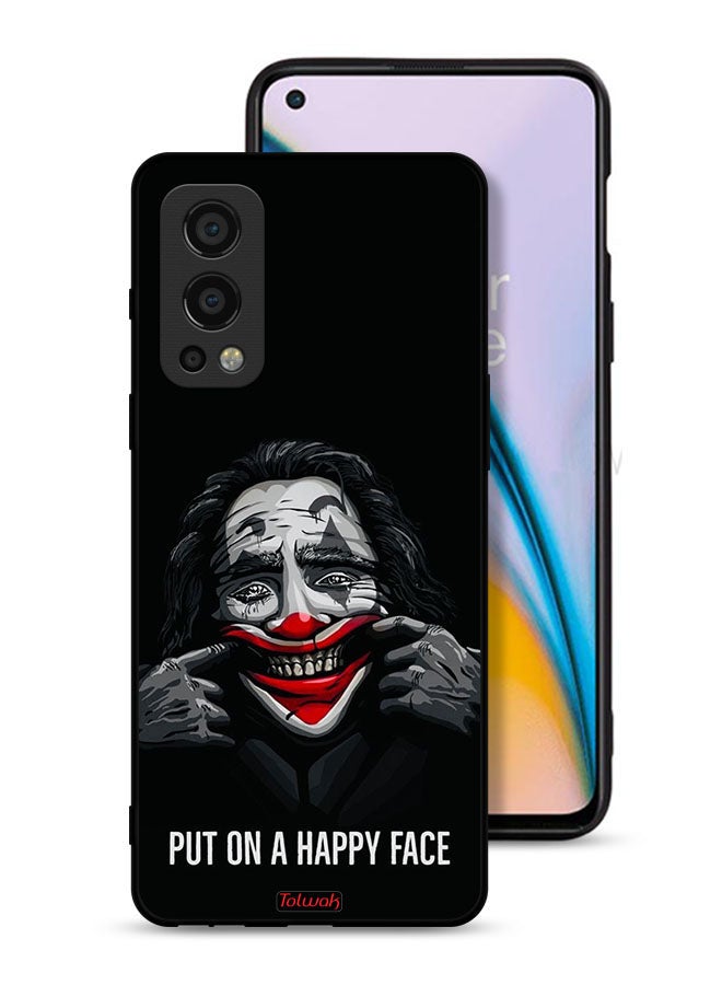 Tolwak OnePlus Nord 2 5G Protective Case Cover Put On Happy Face - Image 1