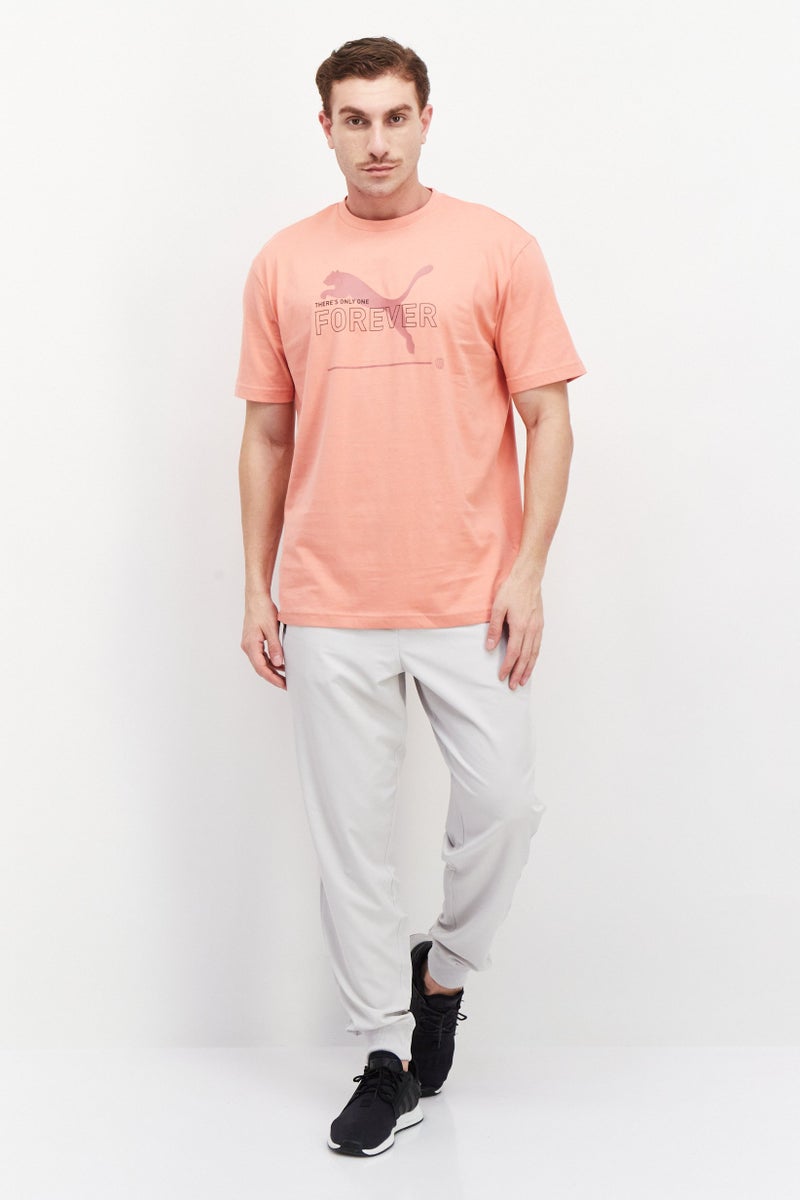 PUMA Men Relaxed Fit Short Sleeve Outdoor T-Shirt, Pink - Image 4