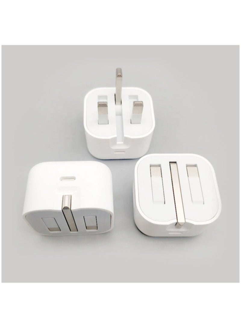Power Adapter Wall Charger With Type-C Port UK Plug For All Smart Phones - Image 4