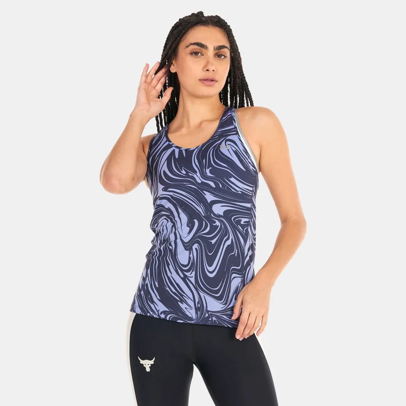 اندر ارمور توب نسائي HeatGear® Armour Racer Print