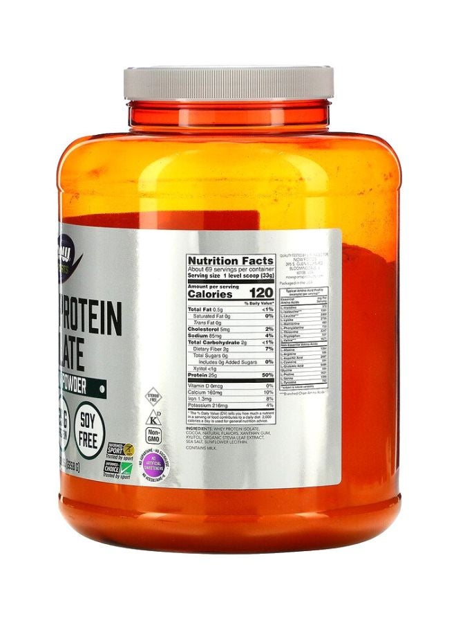 Now Foods Whey Protein Isolate Powder - Creamy Chocolate - Image 2