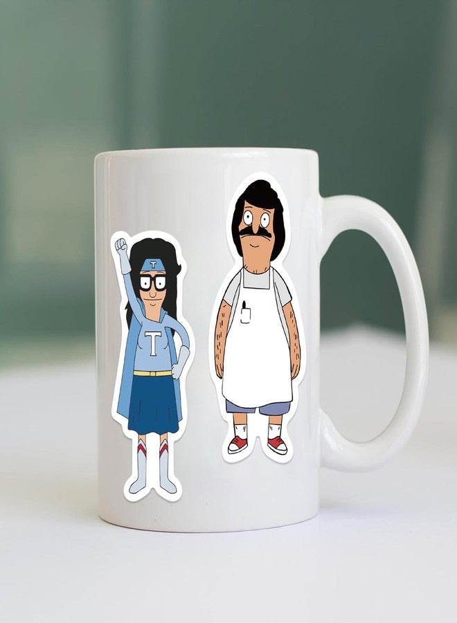 MINRAIN 100PCS Funny Cartoon Bob's Burgers Waterproof Sticker for Water Bottles Cartoon Characters Stickers for Kids, Toddlers, Teens, Girls, Adults (Bob's Burgers) - Image 4