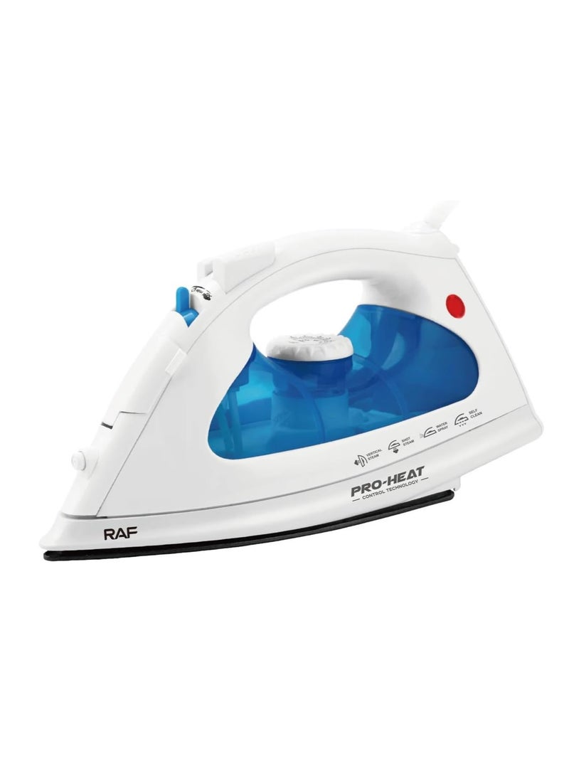 آر إيه أف مكواة بخار كهربائية عالية الكفاءة R.1105 -1800W، عملية كي الملابس بشكل مثالي، سهلة وسريعة - Image 1