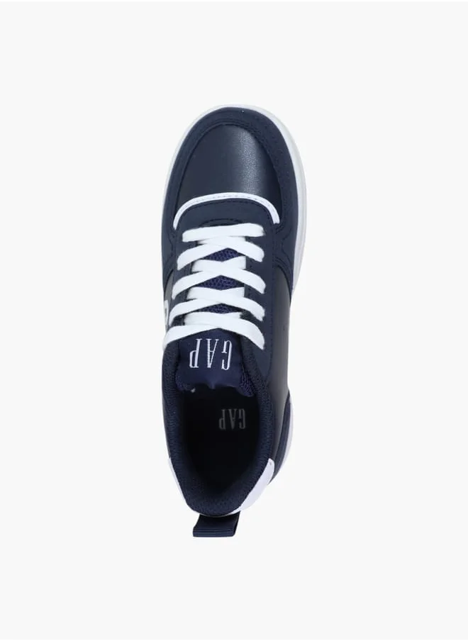 GAP Boys' Logo Print Sneakers with Lace-Up Closure - BOSTON III