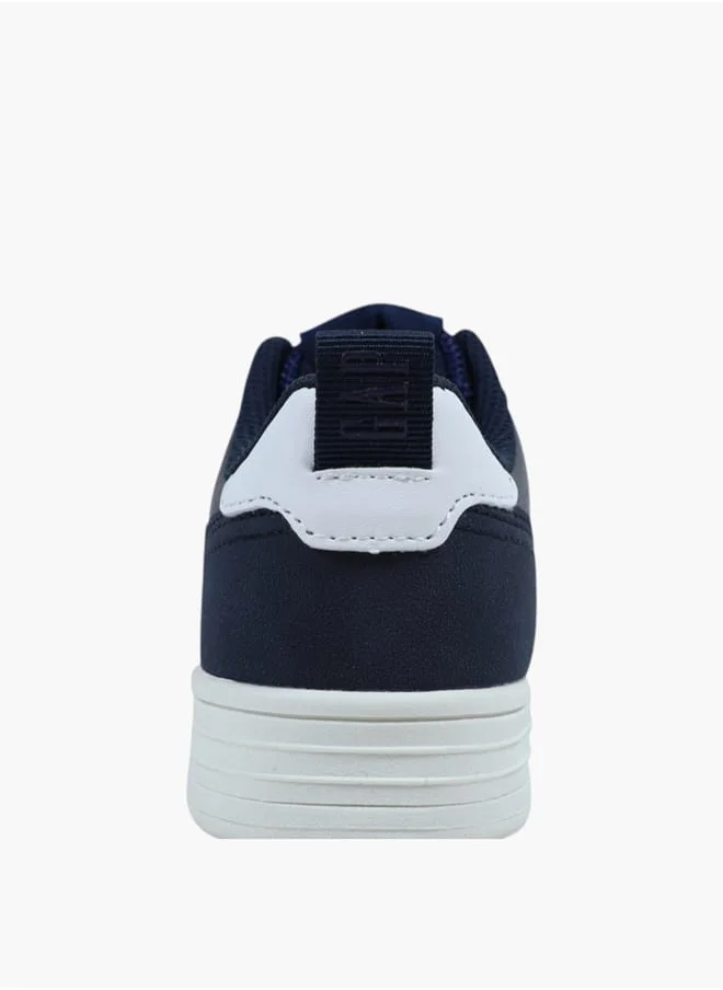 GAP Boys' Logo Print Sneakers with Lace-Up Closure - BOSTON III