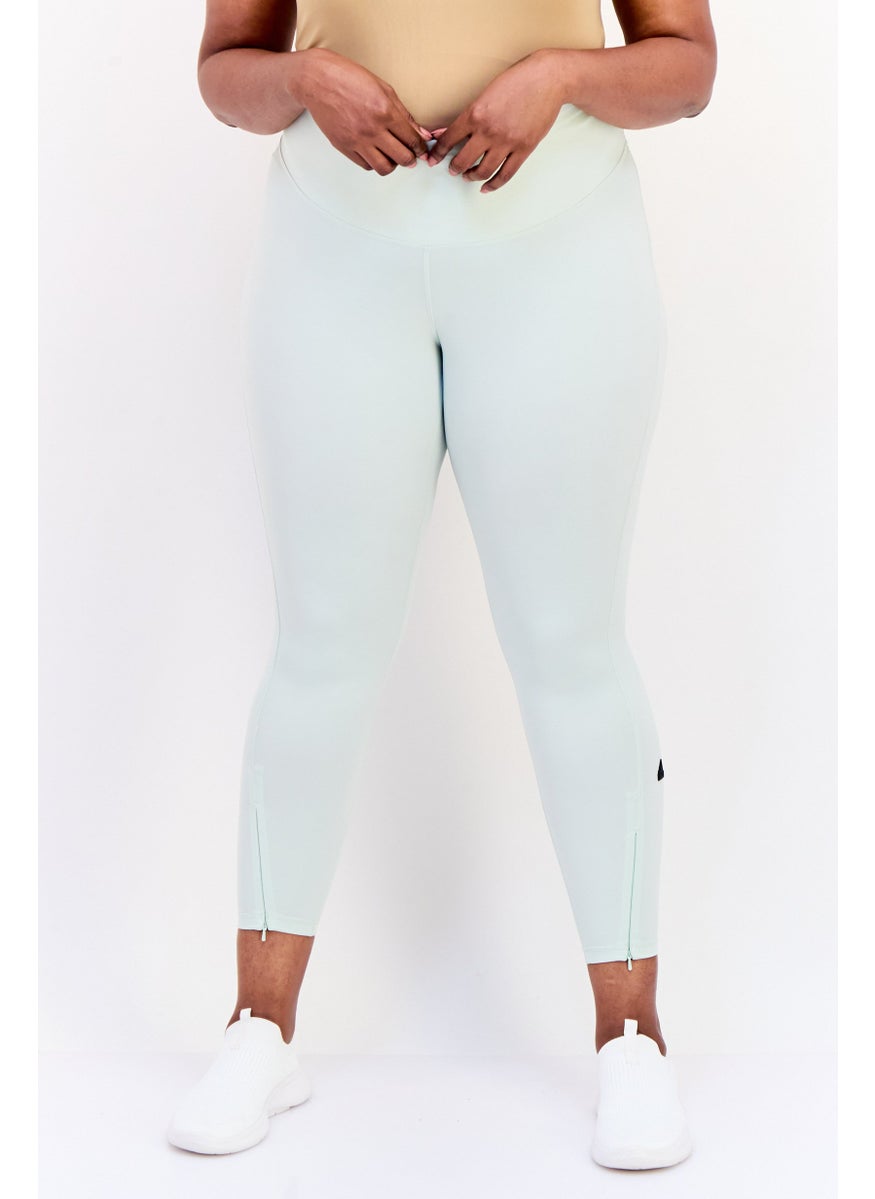 Adidas Women Plus Fit Training Leggings, MInt Green  - Image 1