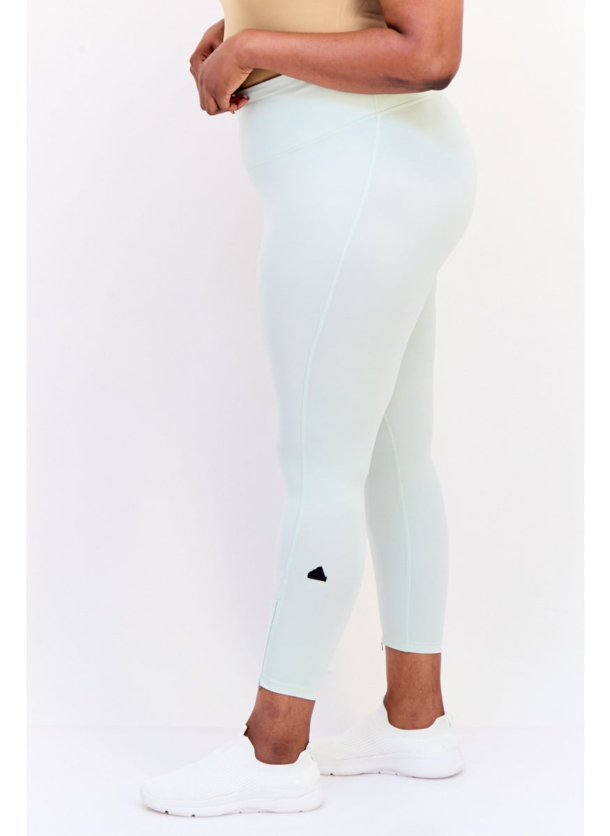 Adidas Women Plus Fit Training Leggings, MInt Green  - Image 2