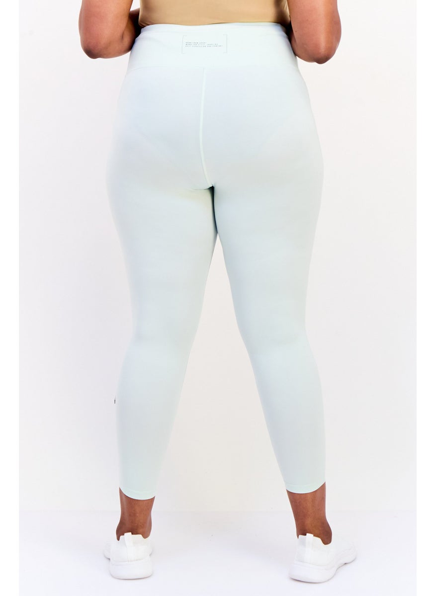 Adidas Women Plus Fit Training Leggings, MInt Green  - Image 4