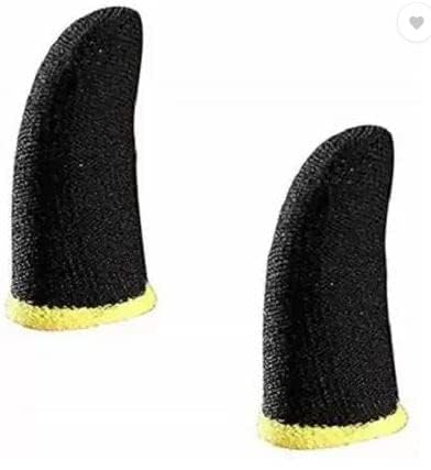 CERLINK Pubg Anti-Slip Thumb Sleeve, Slip-Proof Sweat-Proof Professional Touch Screen Thumbs Finger Sleeve for Pubg Mobile Phone Game Gaming Gloves Multi Colour (Pack of-2Pcs) - Image 1