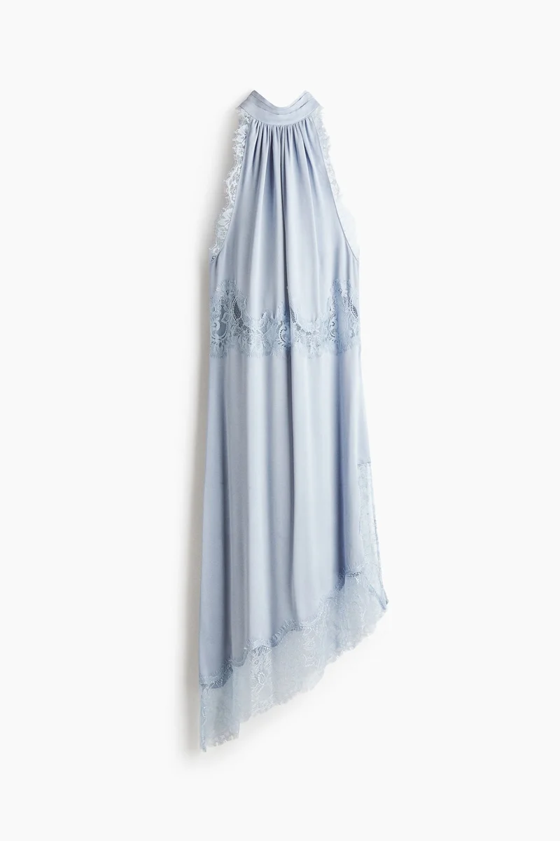 H&M  Satin halterneck dress for Women | Best Price UAE