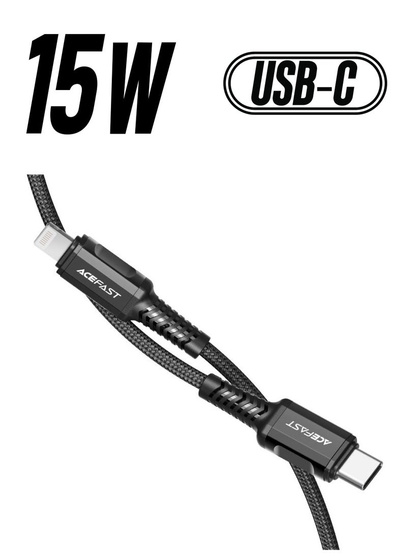 ACEFAST C1-01 USB-C to Lightning charging data cable. - Image 1