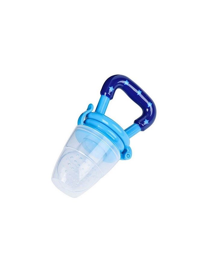 Tinny Tots Silicone Baby Food; Fruit Feeder; Baby Teether; Baby Soother (Blue) - Image 1