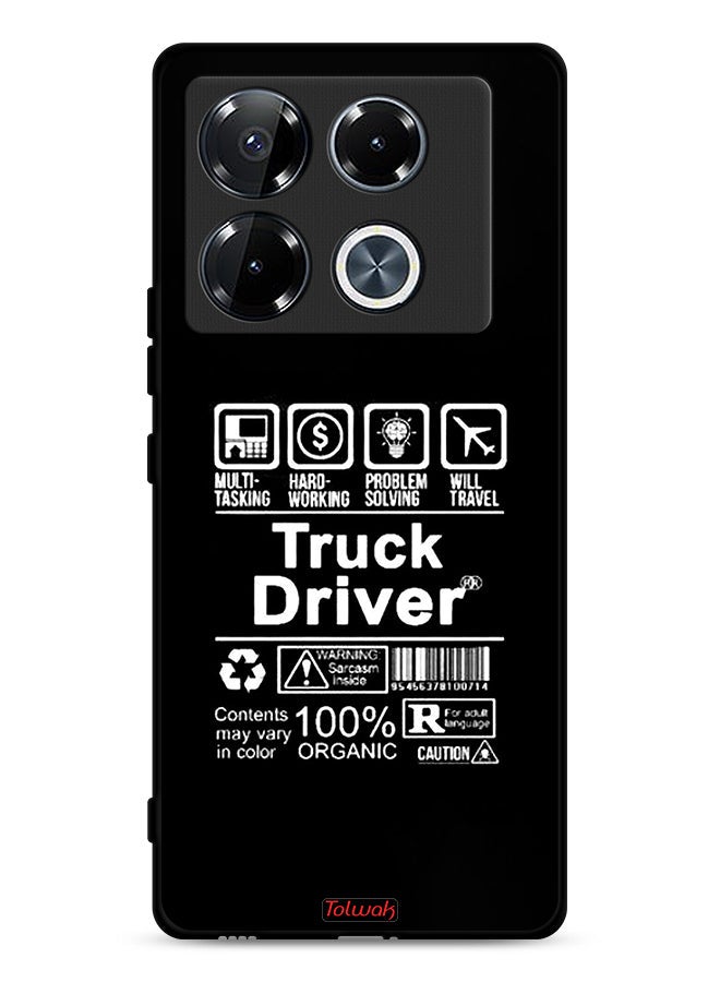 Tolwak Infinix Note 40 Pro Plus 5G Protective Case Cover Truck Driver Sticker - Image 1