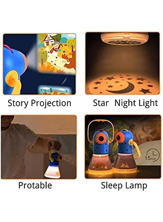 الأزرق جي دبليو جهاز عرض قصص متعدد الوظائف للأطفال، لعبة كتاب قصصية لأضواء ليلية، هدايا ألعاب تعليمية للأولاد والبنات الذين تتراوح أعمارهم بين 3 و 12 عامًا - Image 4