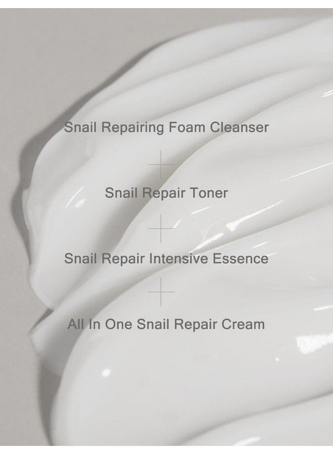 MIZON Snail Line Set, Korean Snail Skincare Essentials Set, Mini Sized Snail Foam Cleanser, Toner, Essence, And All In One Facial Cream To Improve Skin Tone, Fine Wrinkles, Smooth, Moisturize. - Image 5